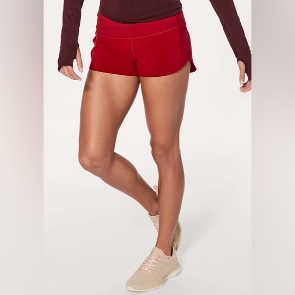 Lululemon Speed Up Short *2.5" Scarlet sz6 - Picture 1 of 5